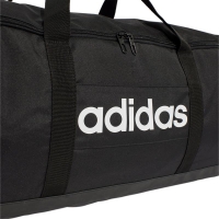 Adidas 'Linear Duffel L' Sporttasche schwarz/weiß
