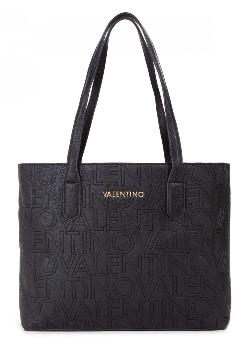 Valentino 'Pansy' shopping bag nero