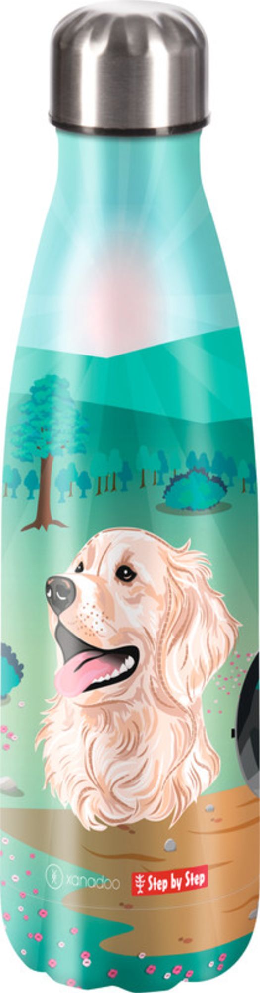 Step by Step 'Dog Basty' Isolierte Edelstahl-Trinkflasche 0,5l