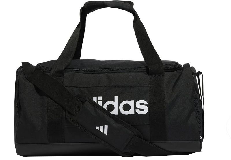 Adidas 'Linear Duffel S' Sporttasche schwarz/weiß