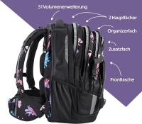 Coocazoo 'Porter' Schulrucksack 1,350kg 30+5l Floral Artnight