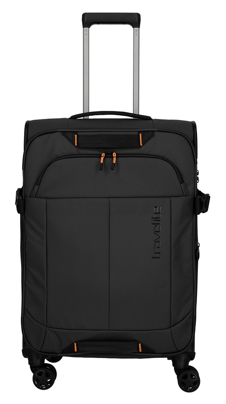 Travelite 'Briize' 4-Rollen Trolley M 67cm erweiterbar 3,2kg 62-67l schwarz