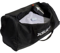 Adidas 'Linear Duffel M' Sporttasche schwarz/weiß