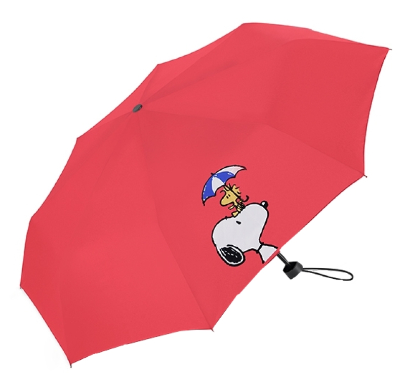 Peanuts Super Mini Kinderregenschirm rot