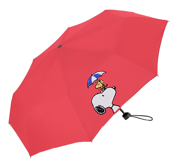 Peanuts Super Mini Kinderregenschirm rot