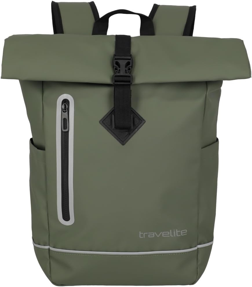 Travelite 'Basics' Rollup Rucksack Planenmaterial 19l olive