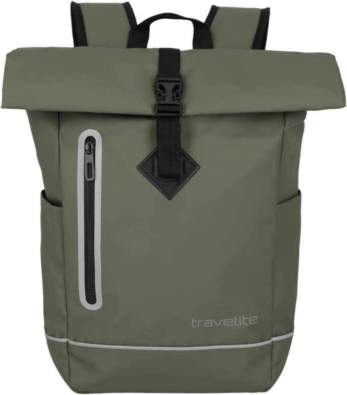Travelite 'Basics' Rollup Rucksack Planenmaterial 19l olive