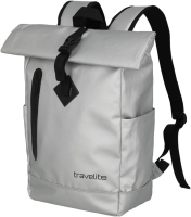Travelite 'Basics' Rollup Rucksack Planenmaterial 19l silber