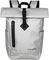 Travelite 'Basics' Rollup Rucksack Planenmaterial 19l silber
