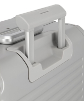 Travelite 'Next 2.0' 4-Rad-Bordtrolley mit Vortasche S 55cm 4,6kg 41l  Aluminium silber