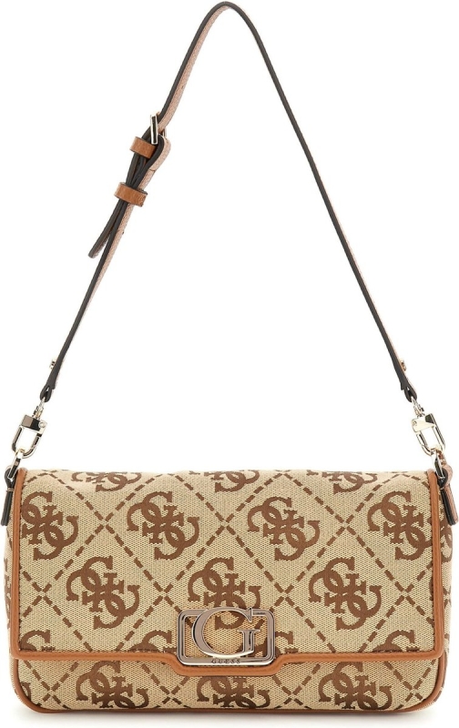 Guess 'Circe Flap ' Umhängetsche latte logo