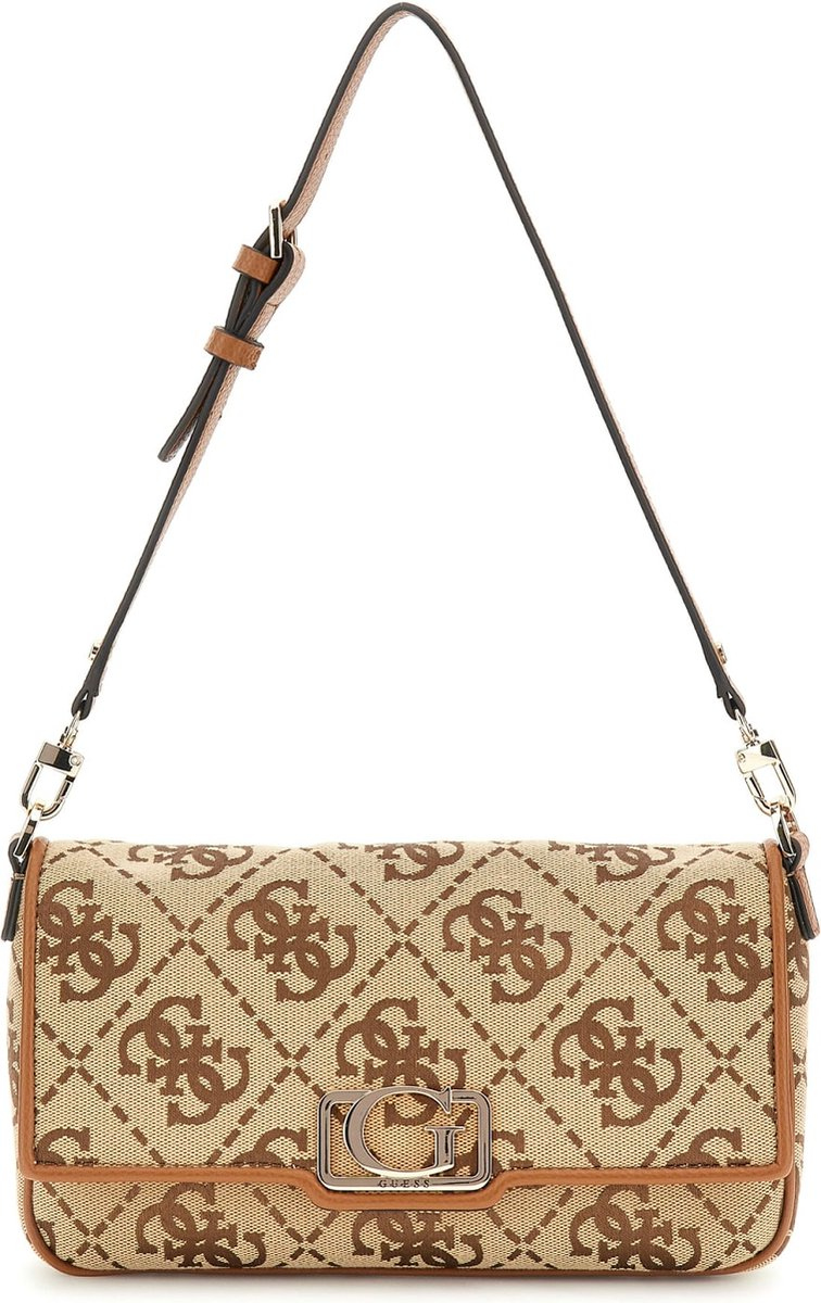Guess 'Circe Flap ' Umhängetsche latte logo
