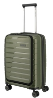Travelite 'Air Base' 4-Rad-Bordtrolley S mit Vortasche 55cm 2,6kg 43l olive