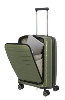 Travelite 'Air Base' 4-Rad-Bordtrolley S mit Vortasche 55cm 2,6kg 43l olive