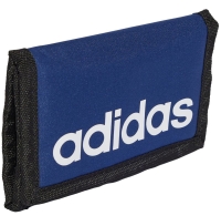 Adidas 'Linear Wallet' Geldbeutel mit Klettverschluss d.-blau/weiß