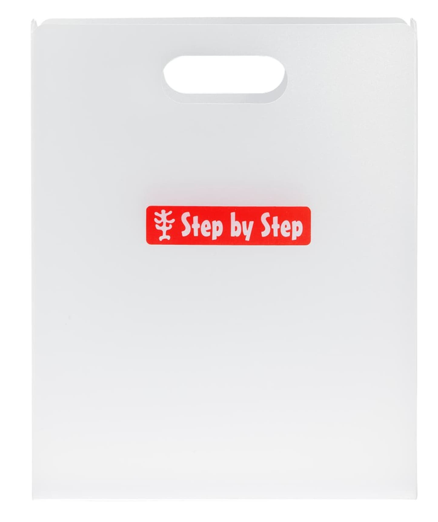 Step by Step 'Heftbox' mit Tragegriff transparent