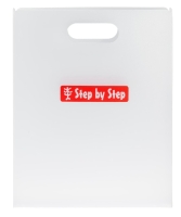 Step by Step 'Heftbox' mit Tragegriff transparent