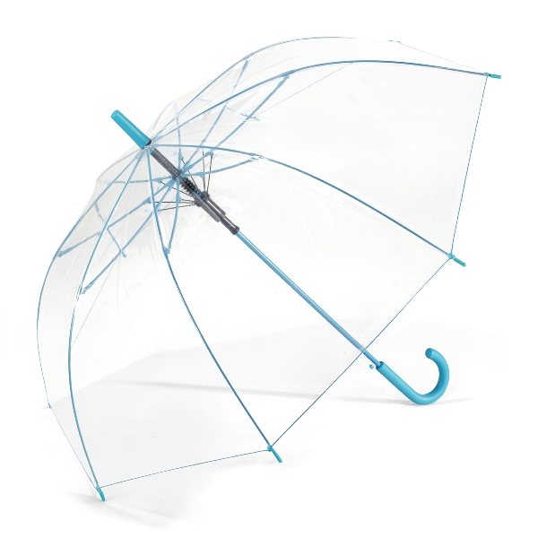 happy rain 'Essentials Long AC Clear' Regenschirm Türkis