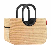 Reisenthel  'loopshopper M' mit Alugriffen und Organizer raffia black