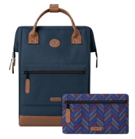 CABAIA 'CHICAGO' Adventurer Rucksack L Navy Brown