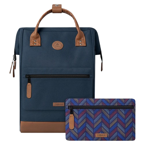 CABAIA 'CHICAGO' Adventurer Rucksack L Navy Brown