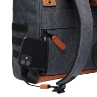 CABAIA 'Adventurer' Rucksack LONDON M Black Melanged