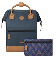 CABAIA 'CHICAGO' Adventurer Rucksack M Navy Brown
