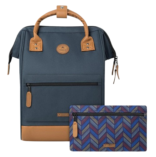 CABAIA 'CHICAGO' Adventurer Rucksack M Navy Brown