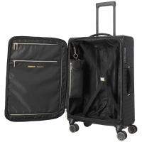 Travelite 'Barbara Stepp' 4-RadTrolley M erweiterbar  3,2kg 64-68l schwarz