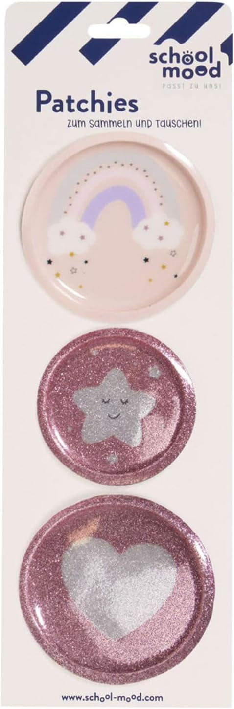 Schoolmood 'Regenbogen' Patchies-Set 3-tlg.