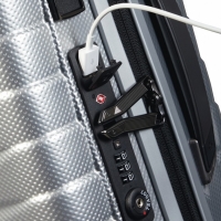 Samsonite 'Proxis' 4-Rad Trolley Spinner 55cm 2,3kg erw. 38/44l silver