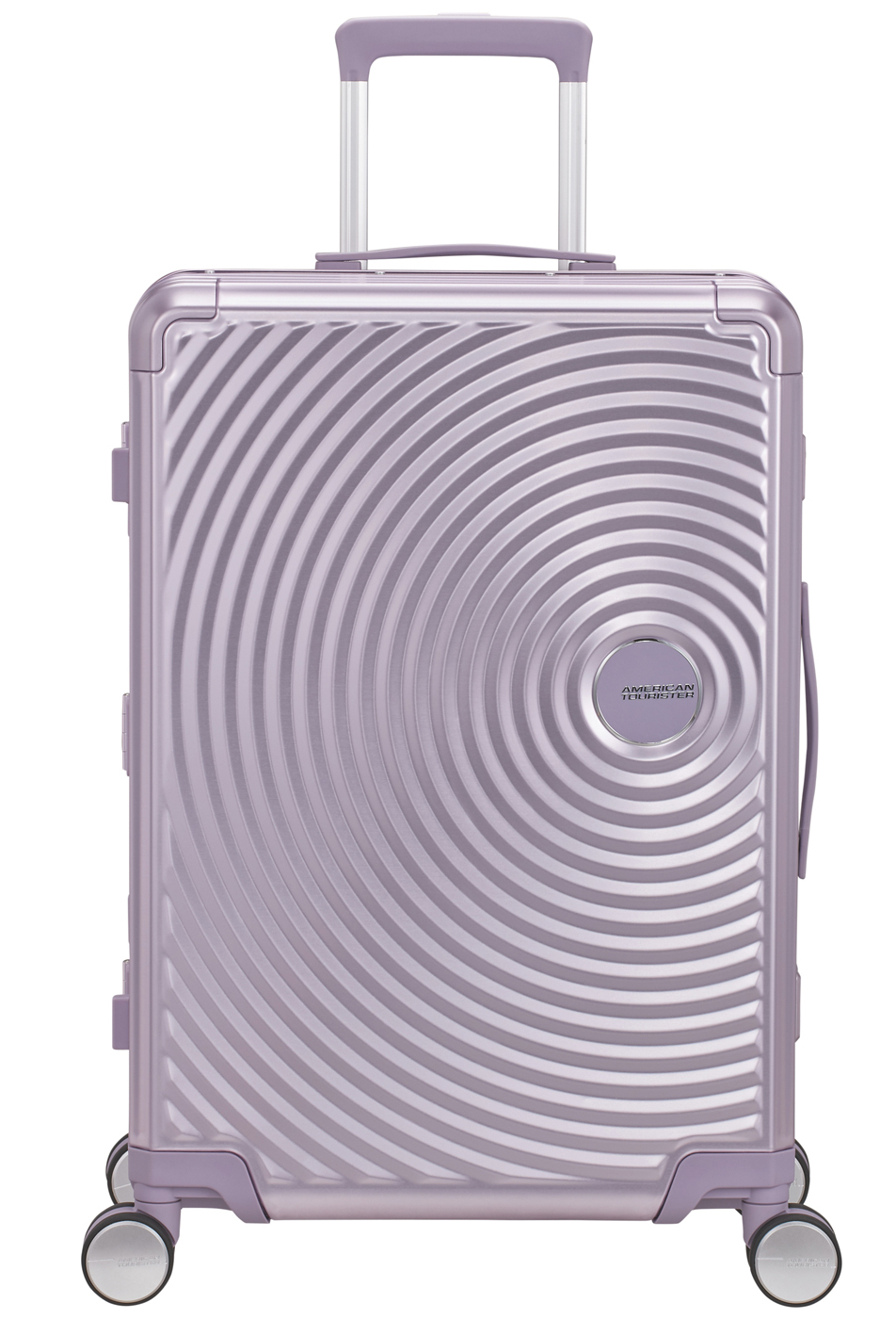 American Tourister 'Soundbox Alu' Spinner 68cm 5,8kg 73l stormy lilac