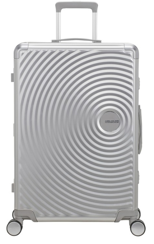 American Tourister 'Soundbox Alu' Spinner 77cm 6,6kg 100 L silver