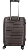 Travelite 'Air Base' 4-Rad-Bordtrolley S 55cm mit Vortasche für Laptop 2,6kg 43l coffee