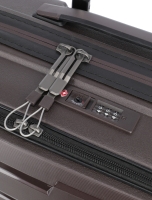 Travelite 'Air Base' 4-Rad-Bordtrolley S 55cm mit Vortasche für Laptop 2,6kg 43l coffee