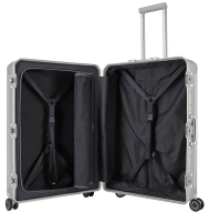 Travelite 'Next' 4-Rad-Trolley L 77cm 6,7 kg 100l  Aluminium silber