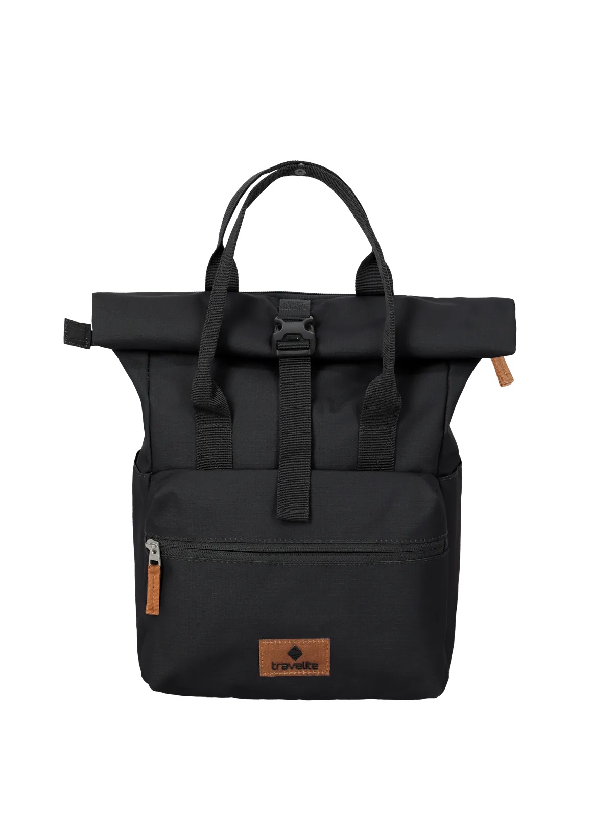 Travelite 'Basics' Short Handle Rollup Backpack 11/14l schwarz
