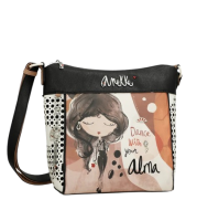 Anekke 'Alma' Damen Umhängetasche braun/schwarz