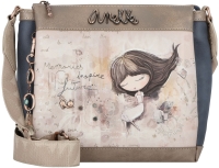 Anekke 'Memories' Umhängetasche creme/blau