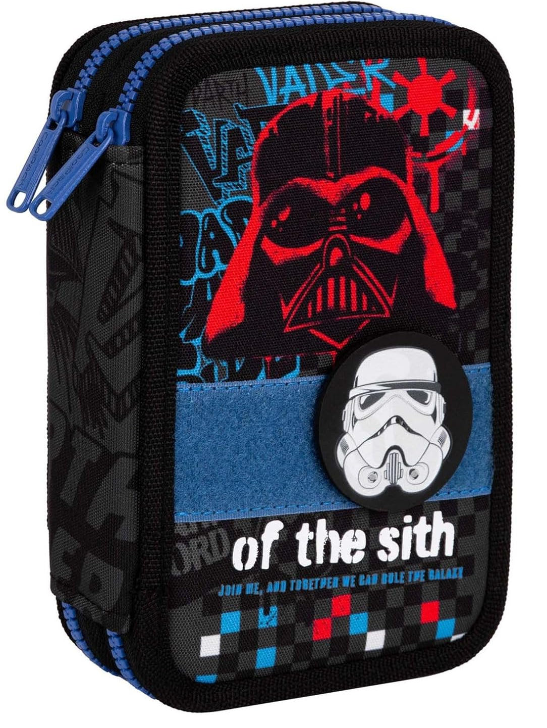 Mc Neill 'Darth Vader' Design Nr. 272 Etui gefüllt, Jumper mit 2 Reißverschlüssen schwarz