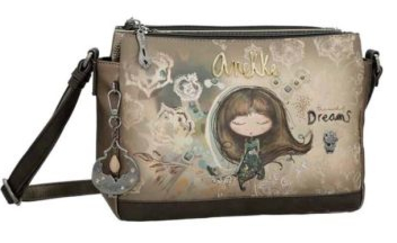 Anekke 'Real' Damenschultertasche beige/braun