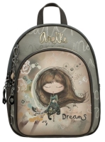 Anekke 'Real' Damenrucksack gestanzt Comicprint beige/grau