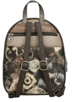 Anekke 'Real' Damenrucksack gestanzt Comicprint beige/grau