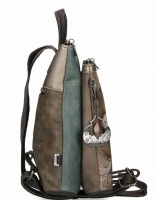 Anekke 'Real' Damenrucksack gestanzt Comicprint beige/grau