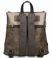 Anekke 'Real' Damenrucksack gestanzt Comicprint beige/grau