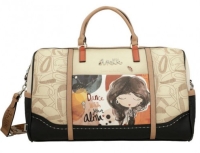 Anekke 'Real' Weekender gestanzt Comicprint beige/grau