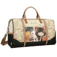 Anekke 'Real' Weekender gestanzt Comicprint beige/grau