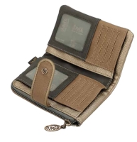 Anekke 'Real' Damenbörse mit RV beige/braun