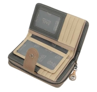 Anekke 'Real' Damenbörse mit RV beige/braun