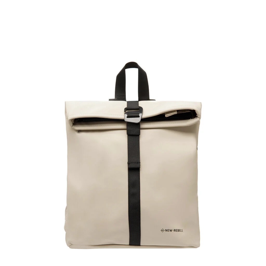 New-Rebels 'Mart' Roll-up Rucksack Mini fel beige